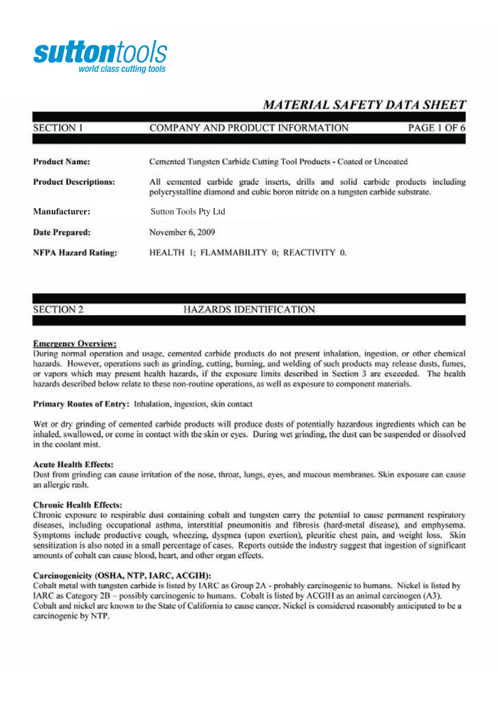Safety Data Sheet Wikipedia Free Printable Data Sheets A52